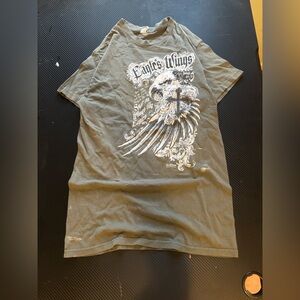 Vintage Delta Proweight 90s y2k Men's S Green Graphic T-Shirt MEASUREMENT SHOWN